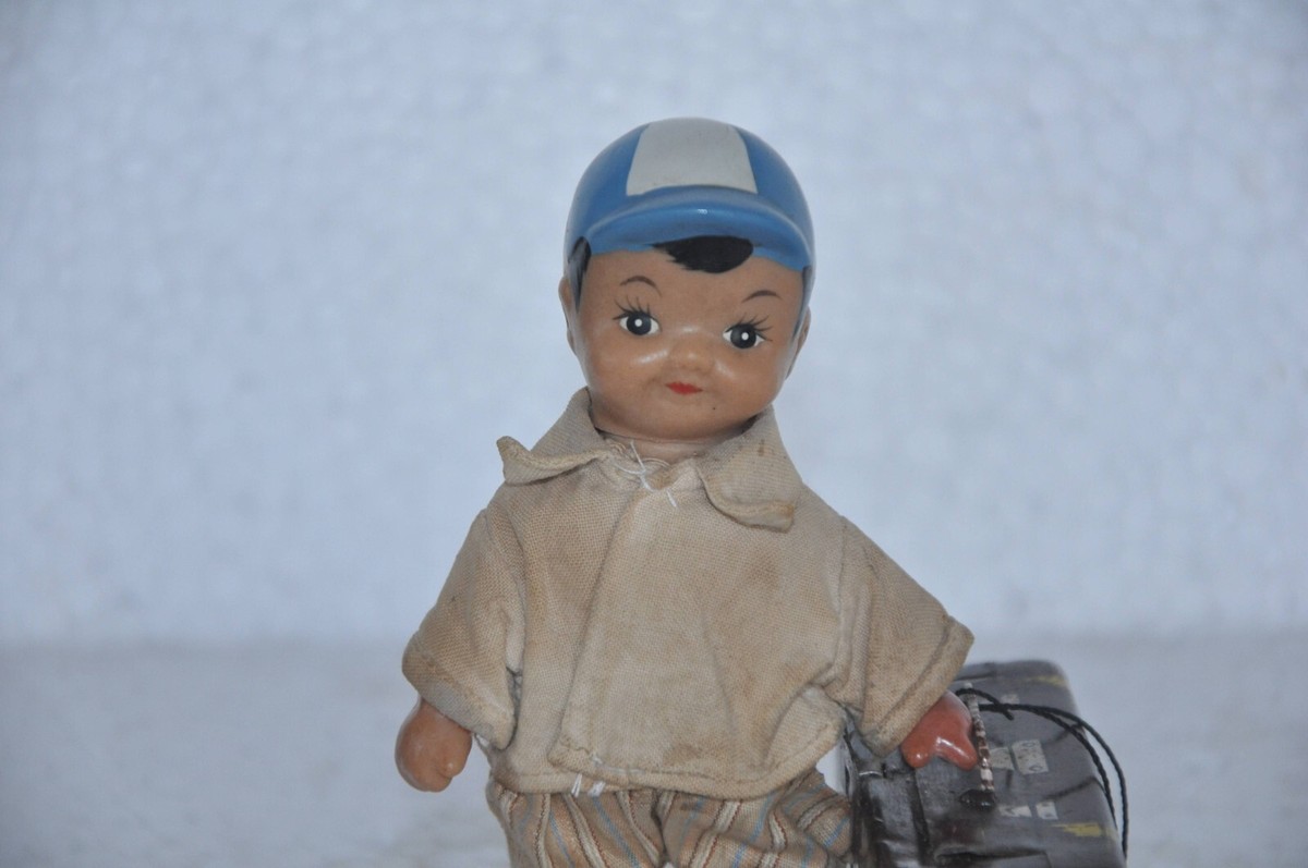 Vintage Man Carrying Suitcase Litho Tin Wind Up Toy, Japan | eBay