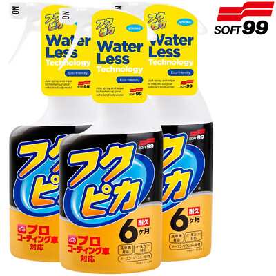 3x SOFT99 Fukupika Spray Strong Type Wachs Wax Quick Detailer 400ml