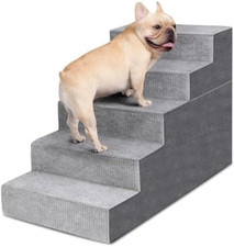 Dog Stairs for Small Dogs,5-Step Dog Steps for High Bed and Couch, High-Density