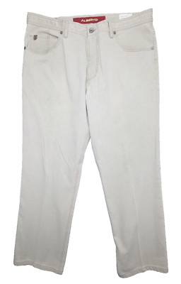Alberto Pants Mens 38W 30L Beige Fade Out Trousers 5-Pocket 38x30 $235
