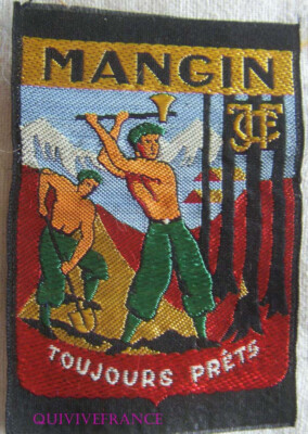 IN30412 - Patch C.J.F. 27, Mangin, Always Ready, Black Background