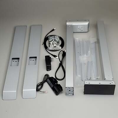 WORKRITE Ergonomic Adjustable Table Stand Legs & Power Kit 48'' X 30'' FDLX4830-PB