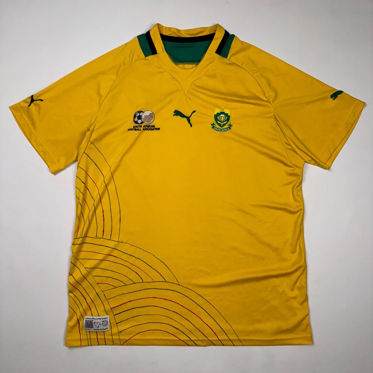 SOUTH AFRICA 2012 2013 HOME FOOTBALL SHIRT SOCCER JERSEY PUMA sz