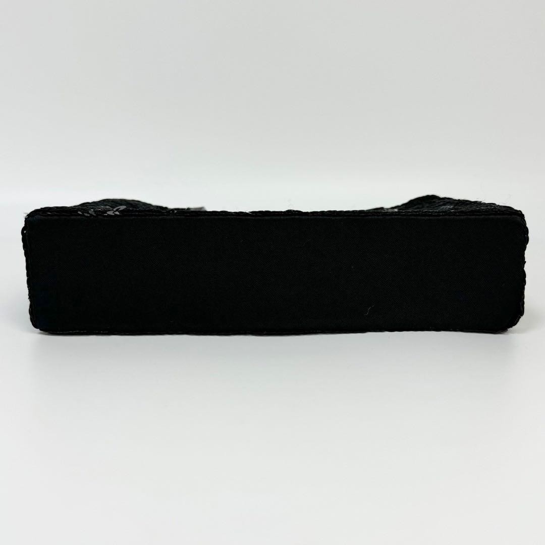 Givenchy Mini Sequin Leather Handbag Black Authentic Crossbody Bag — image 7