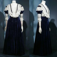 1892s Victorian Edwardian Prom Dresses Walking Costume Duchess Evening Gowns