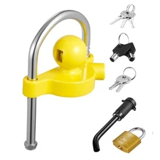 Uimoso Trailer Hitch Lock Kit Compatible with 1-7/8 in, 2 in, 2-5/16 in Couplers