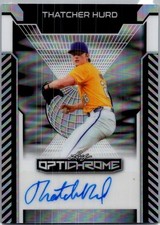 2025 Leaf Thatcher Hurd Optichrome Baseball Silver Auto /10