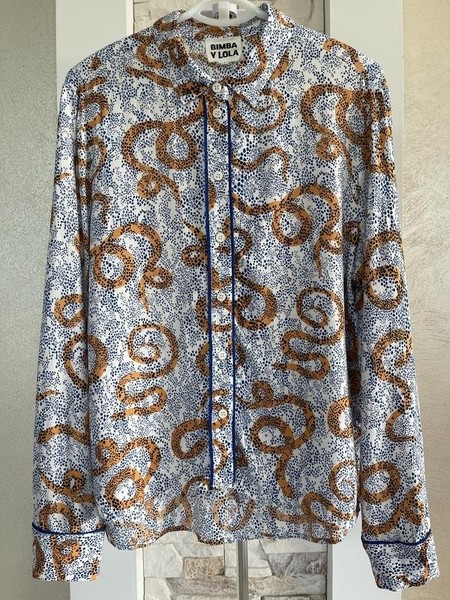 Women Bimba y lola Shirt Navy Viscose 40