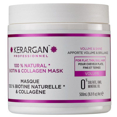 Kerargan - Volumisierende Haarmaske Mit Biotin & Kollagen - Für Plattes, Feines,