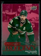 2025-26 UD Overtime Hockey Overtime Proficiency Red Foil Mats Zuccarello /99