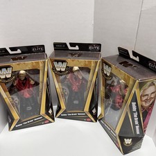 LOT OF 3 WWE ELITE LEGENDS BOBBY THE BRAIN HEENAN SERIES 29 RED 2025 New Sealed.