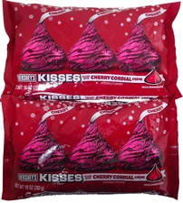 Holiday  Kisses Milk Chocolate with Cherry Cordial Crème, 10-Ounce Bag (Pack of 