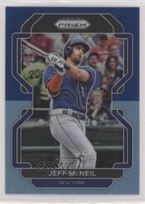 2022 Panini Prizm Tier III Blue & Carolina Blue Prizm Jeff McNeil #244 06ee
