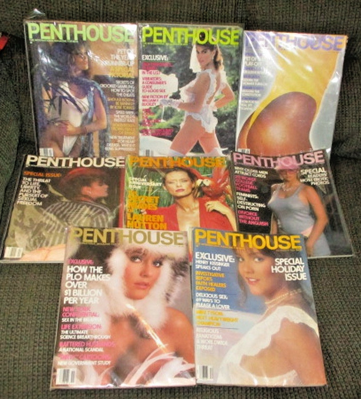 PENTHOUSE Magazines  1986 🔥 8 issues  EXCELLENT! 🔥