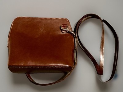 Vera Pelle Italy Women's Crossbody Bag Brown Leather Purse