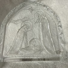 Vintage24% Full Lead Crystal Nativity Made in USA Avon