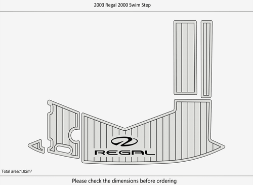 2003 Regal 2000 Swim Anti-slip Custom EVA teak marine deck floor - 第 3/13 張圖片