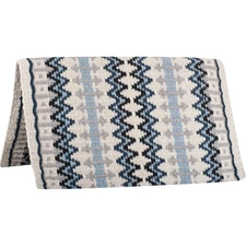 Classic Equine Western Show Saddle Blanket - Coffee Blue - USA Made
