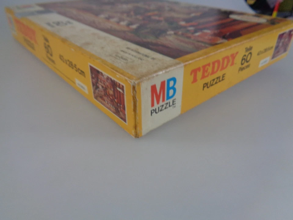MB Puzzle Teddy Puzzle Steiff Tiere Diorama - 60 Pieces - 1974 (8843) - Bild 4 von 4