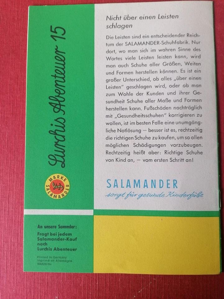 " LURCHIS ABENTEUER "  Heft 15 ,..Auflage von 1963, sehr guter Zustand !! - Bild 2 von 4