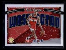 Johnny Davis 2022 Panini Hoops Winter #10 Rookie Greetings Holo