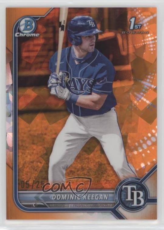 2022 Bowman Chrome Draft Sapphire Edition Orange 5/25 Dominic Keegan #BDC-9 0w38