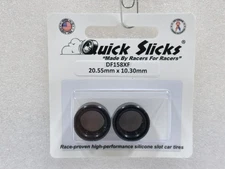 QuickSlicks DF158XF Silicone Tires for NSR, Slot.it 17 X 10 1/32 Slot Car Part