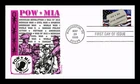 DR JIM STAMPS US COVER POW MIA NEVER FORGOTTEN FIRST DAY ISSUE PANDA CACHET