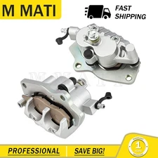 Front Left Right Brake Caliper & Pads for 2019-2024 Kawasaki KAF700 Mule PROMX