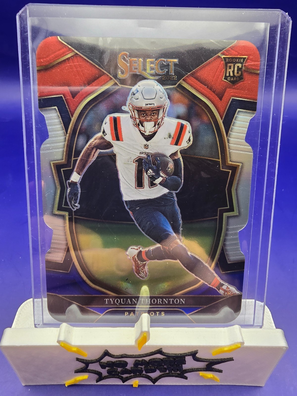 2022 Panini Select - Concourse Tyquan Thornton #93 Red & Blue Prizm Die-Cut (RC)