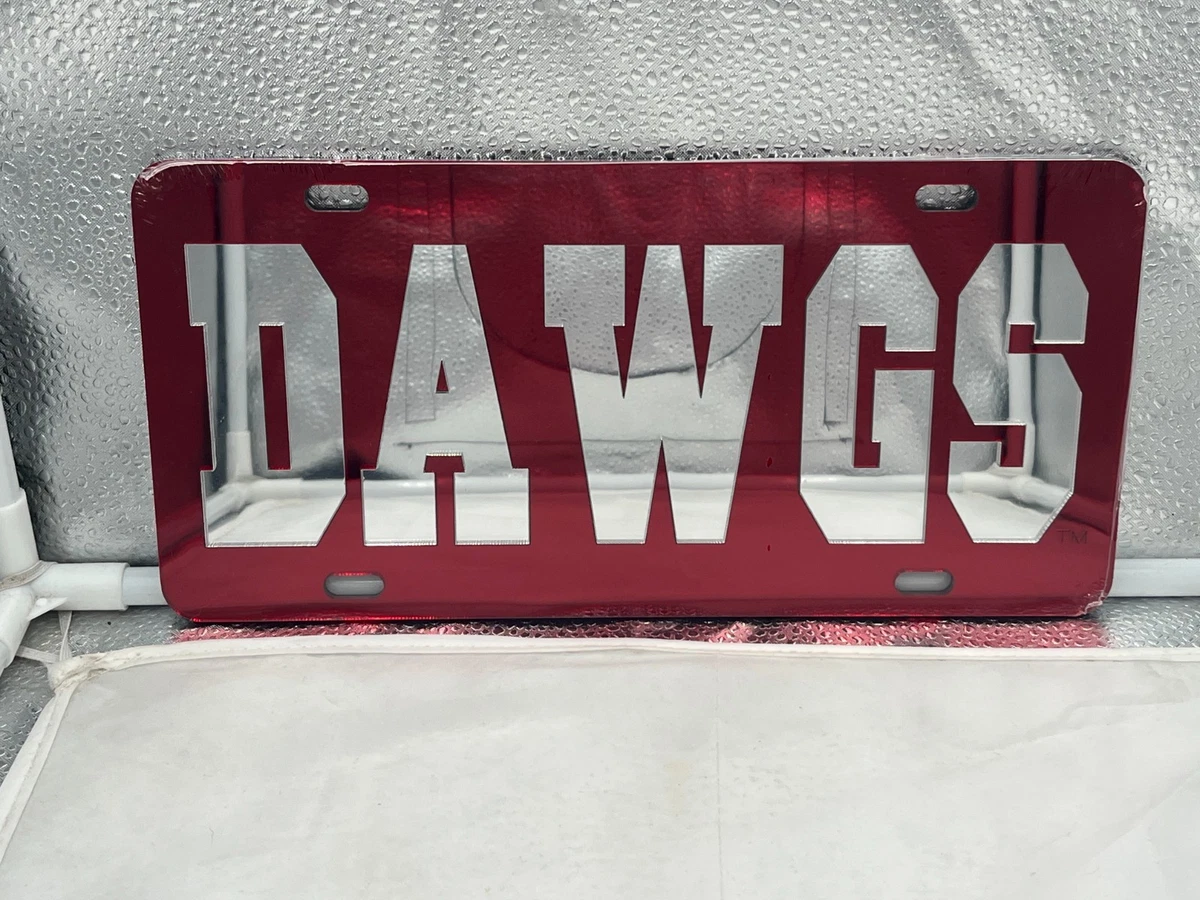 HangTime Georgia Bulldogs Logo GO DAWGS License Plate Wall Tag
