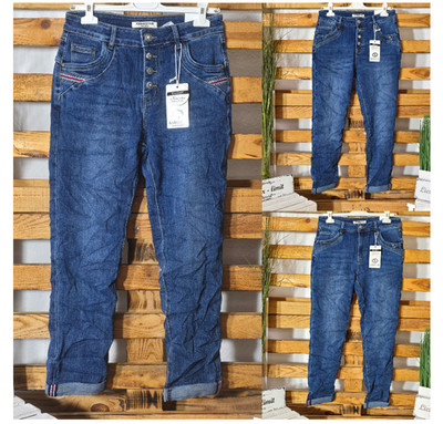 KAROSTAR DAMEN JEANS DENIM COLLECTION BAGGY BLUE  HOSE Gr. 38 BIS 48 TOP AKTUELL