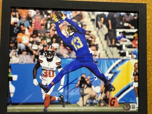 Framed Keenan Allen 8 X10 Autographed Photo Beckett witnessed