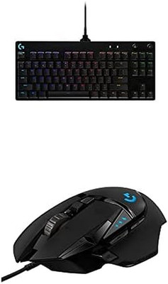 Logitech G PRO Mechanical Gaming Keyboard + G502 Hero Wired Gaming Mouse Bundle 