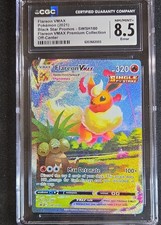 Carte promozionali Flareon VMAX SWSH180 SWSH: SWSH Holo CGC 8.5 errore fuori centro