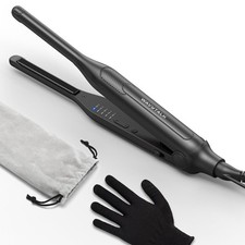 Wavytalk Pencil Flat Iron, 3/10 Small Iron for Short Hair, Pixie Cut and Bangs,