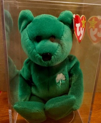 Ty Beanie Baby Erin the Irish Bear 1997 with Errors (Rare Collectable) 