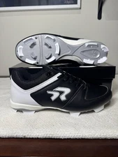 Ringor Elite TPU 2842-0406 Black Women's Molded Softball Cleats 11 NEW