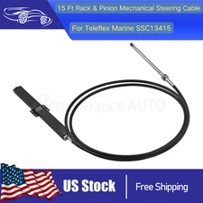 FIT SeaStar SSC13415 Teleflex Marine Rack 15Ft Mechanical Steering Cable US