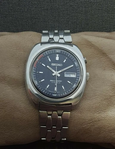 SEIKO BELL-MATIC 4006-6031 ALARM AUTOMATIC VINTAGE 70's RARE 17J JAPAN WATCH.
