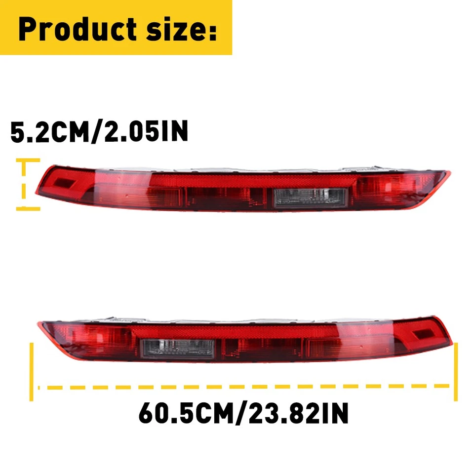 Luz de freno trasera reflectora LED de 2 piezas para Audi Q5 OXILAM 2018-2021 Foto 2 de 4