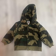 A BATHING APE BAPE KIDS Camo Hoodie Size 100