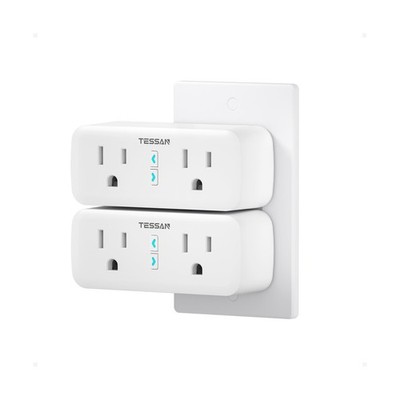 TESSAN 2 Pack Smart Plug, WiFi Smart Outlet with Dual Sockets, Comp... Fast Ship