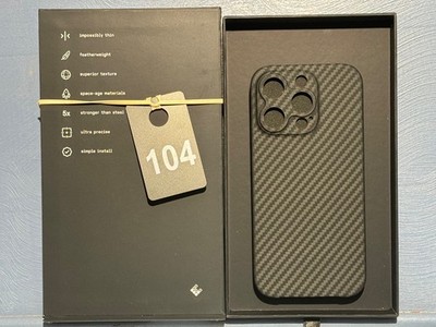 Latercase MADE WITH KEVLAR Classic Blk Impossibly THIN Phone Case IPhone 16 Pro