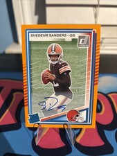 2025 Panini Donruss - Rated Rookie Shedeur Sanders #306 Orange Auto