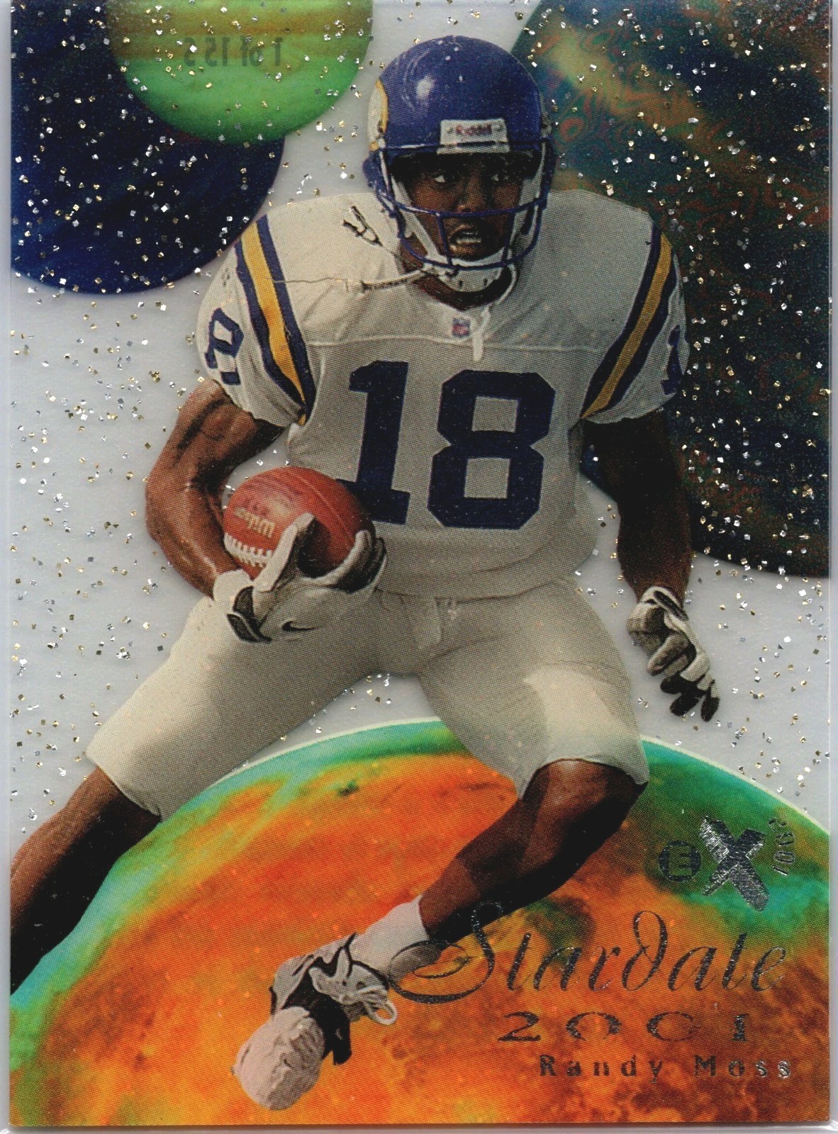1998 SKYBOX E-X2001 RANDY MOSS #1 ROOKIE RC STARDATE 2001 MINNESOTA VIKINGS (A)