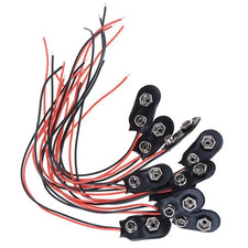 20Pcs/Lot T Type 9V Battery Clip Connector T-Type 9 Volt Battery Buckle Connecto