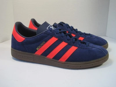Adidas Munchen Dark Blue Solar Red for sale | eBay