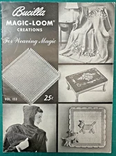 1948  BUCILLA Magic-Loom Creations For Weaving Magic No 153 Afghan Caps toys