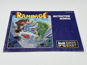 Rampage (Nintendo Entertainment System, NES) Cartridge + Manual - Clean - Tested